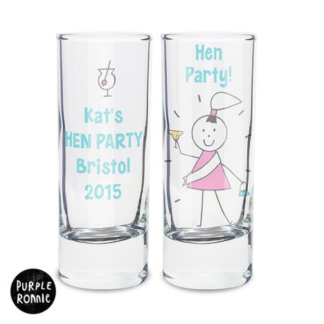 Personalised Purple Ronnie Female Shot Glass Extra Image 2